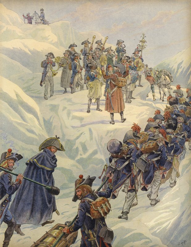 Pasaż św. Bernarda autorstwa Jacques Marie Gaston Onfray de Breville (Job)