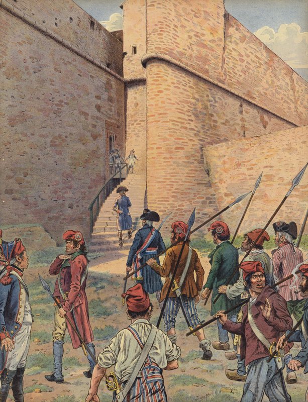 Kwadratowy fort w Antibes autorstwa Jacques Marie Gaston Onfray de Breville (Job)