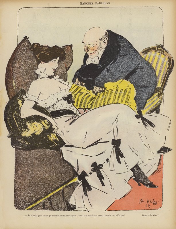 Ilustracja do Le Rire autorstwa Jacques Wely