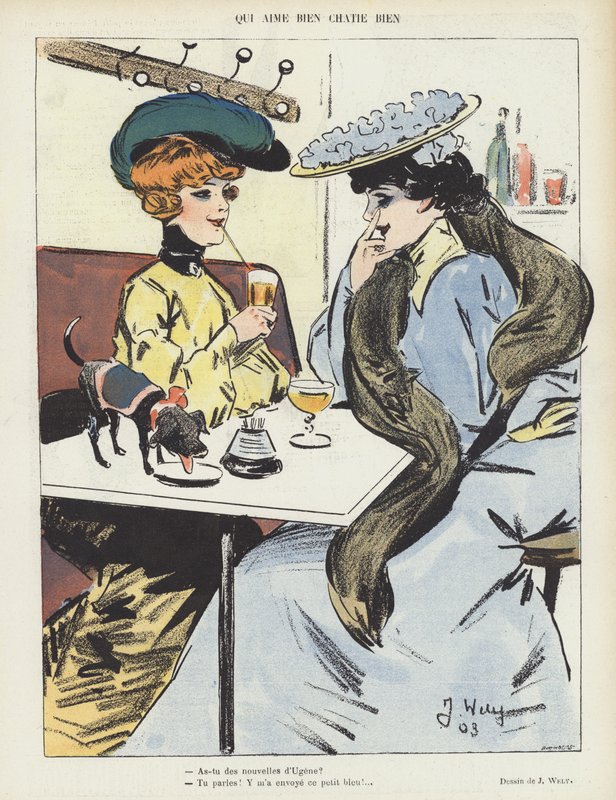 Ilustracja do Le Rire autorstwa Jacques Wely