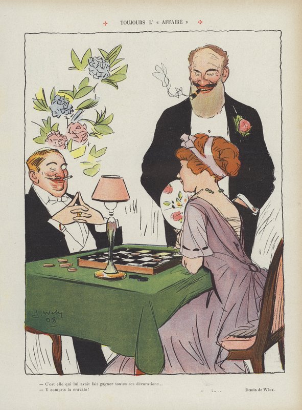 Ilustracja do Le Rire autorstwa Jacques Wely