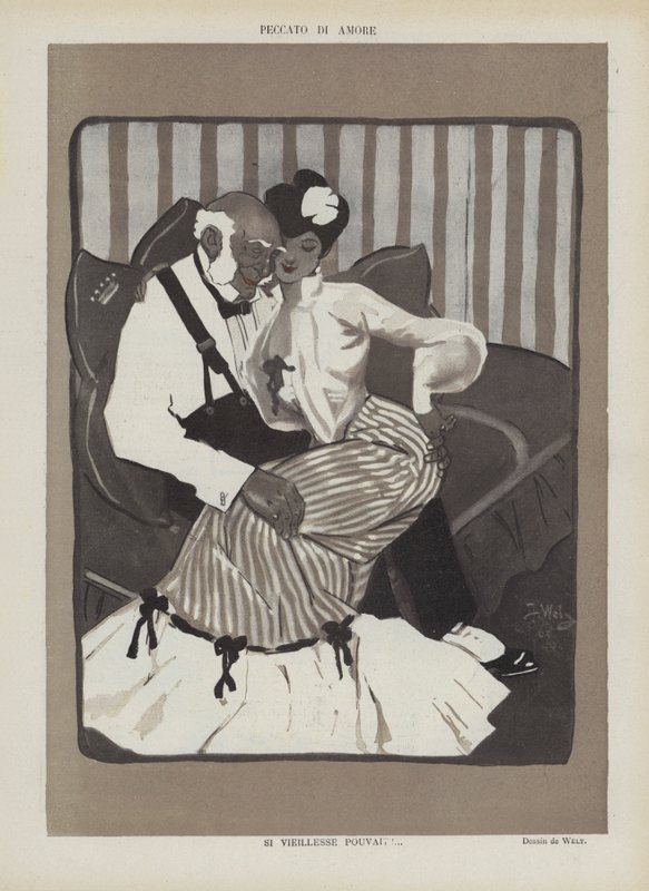 Ilustracja do Le Rire autorstwa Jacques Wely
