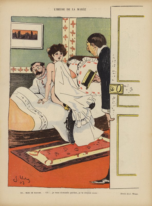 Ilustracja do Le Rire autorstwa Jacques Wely
