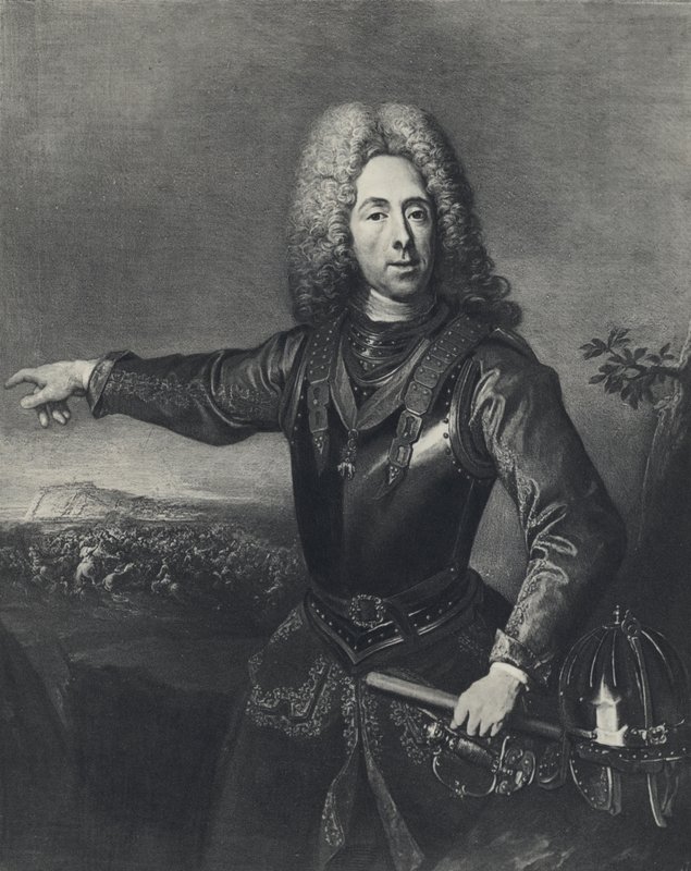 Książę Eugeniusz Sabaudii (lito) autorstwa Jacques or Jakobus van (after) Schuppen
