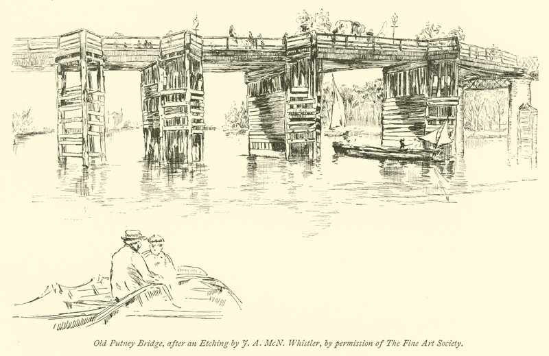 Stary most Putney autorstwa James Abbott McNeill Whistler