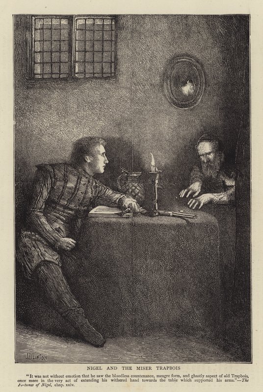 Nigel i skąpiec Trapbois autorstwa James Dromgole Linton