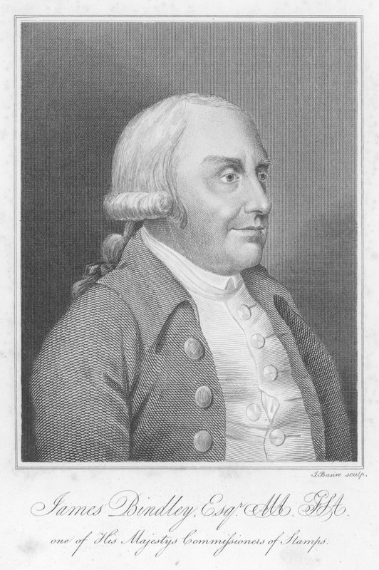 James Bindley, angielski urzędnik, antykwariusz i kolekcjoner książek (grafika) autorstwa James (after) Basire