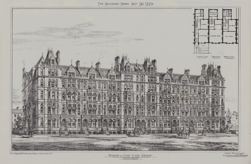 Cadogan Terrace, Cadogan and Hans Place Estate, Chelsea, 1879 autorstwa James Akerman
