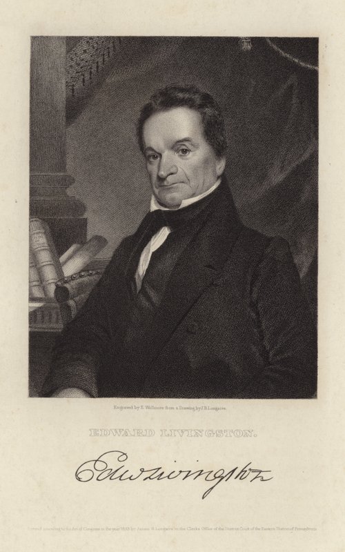 Edwarda Livingstona autorstwa James Barton Longacre