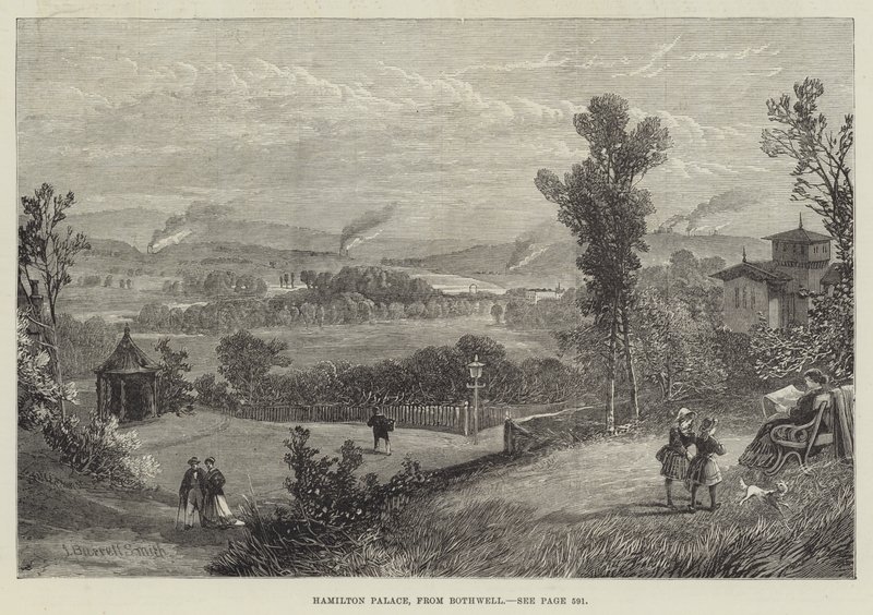 Pałac Hamiltona, z Bothwell autorstwa James Burrell Smith