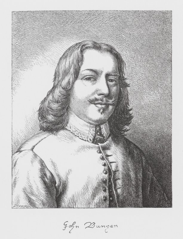 John Bunyan, portret (rycina) autorstwa James Dawson Watson