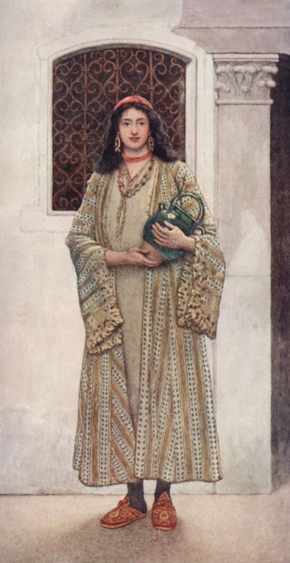 Kupiec wenecki Szekspira: Jessica (kolorowa litografia) autorstwa James Dromgole Linton
