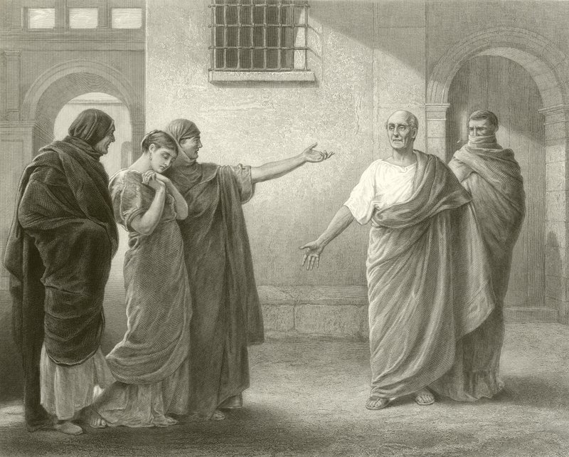 Volumnia wyrzuca Brutusowi i Sycyniuszowi autorstwa James Dromgole Linton