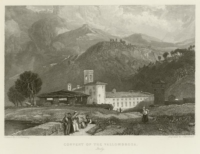 Klasztor Vallombrosa autorstwa James Duffield Harding
