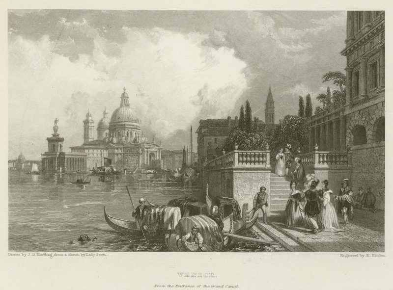 Wenecja, od wejścia na Canal Grande autorstwa James Duffield Harding