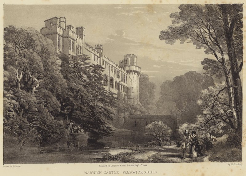 Zamek Warwick, Warwickshire autorstwa James Duffield Harding