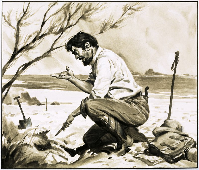 John Bock odkrył diamenty na plaży, ale mimo zgłoszenia znaleziska został uwięziony autorstwa James Edwin McConnell