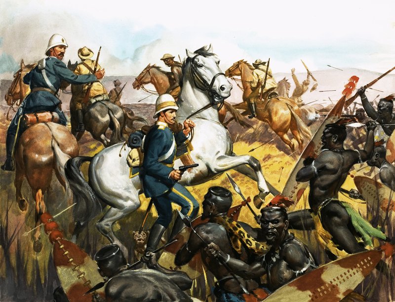 Ludwik Napoleon, książę cesarski, wkrótce zabity przez Zulusów autorstwa James Edwin McConnell