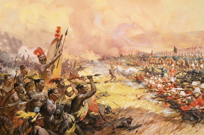 Masakra w Ulundi autorstwa James Edwin McConnell