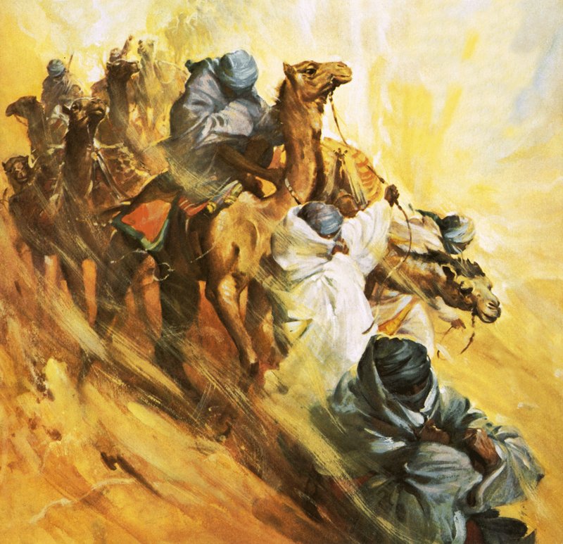 Rosita Forbes wyrusza na poszukiwanie na wpół mitycznej fortecy Kufra autorstwa James Edwin McConnell