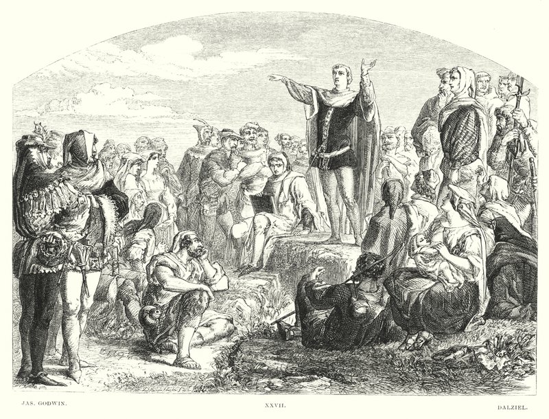 Childe Harold Lorda Byrona, Canto IV, Stanza 114 (grawerowanie) autorstwa James Godwin