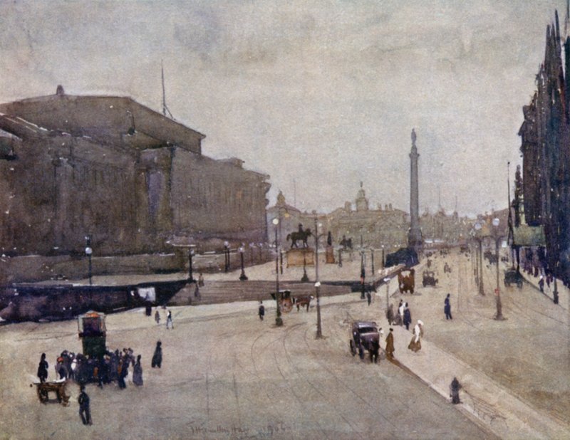 Lime Street z pomnikiem Wellington autorstwa James Hamilton Hay