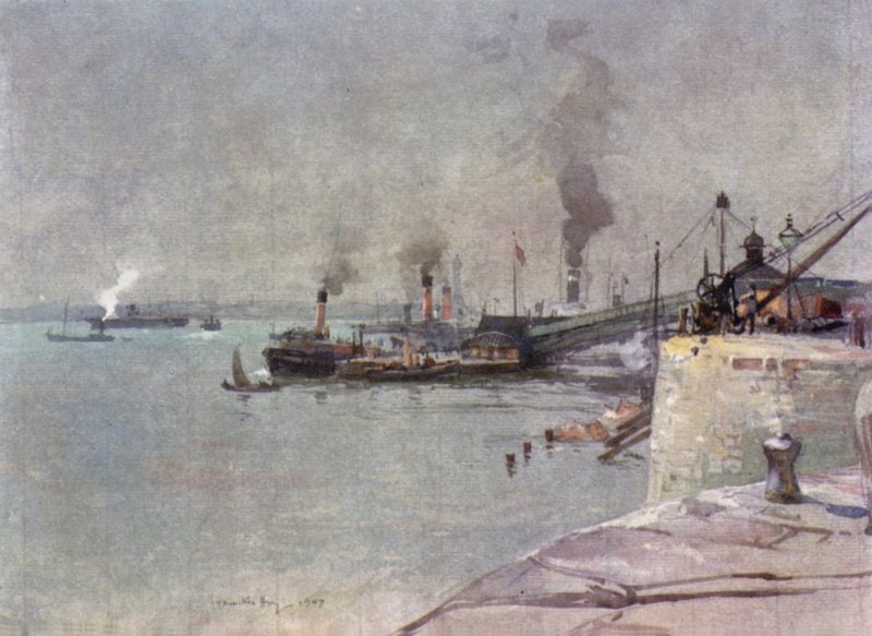 Lądowanie, South End autorstwa James Hamilton Hay