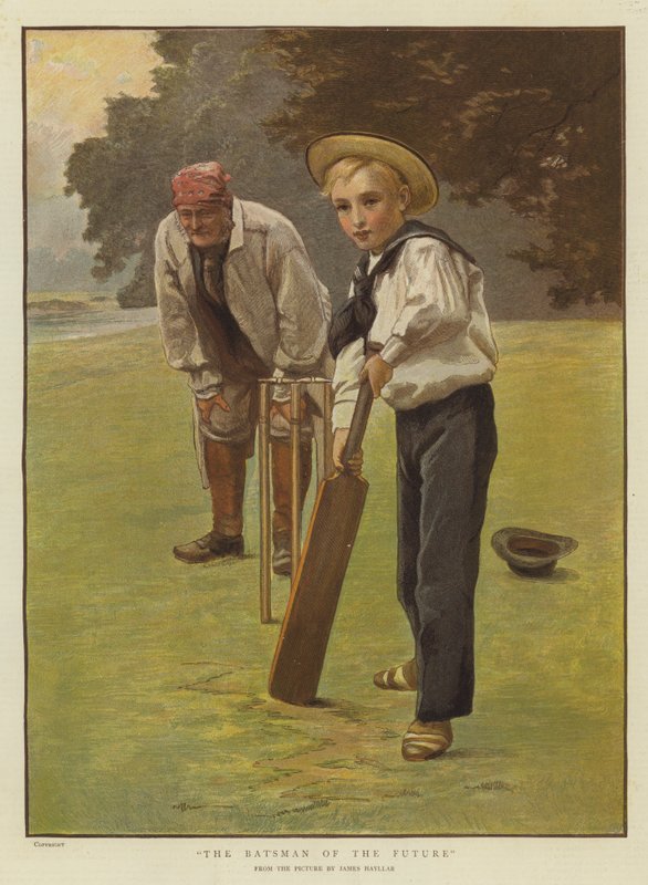 Batsman przyszłości (chromolitho) autorstwa James Hayllar