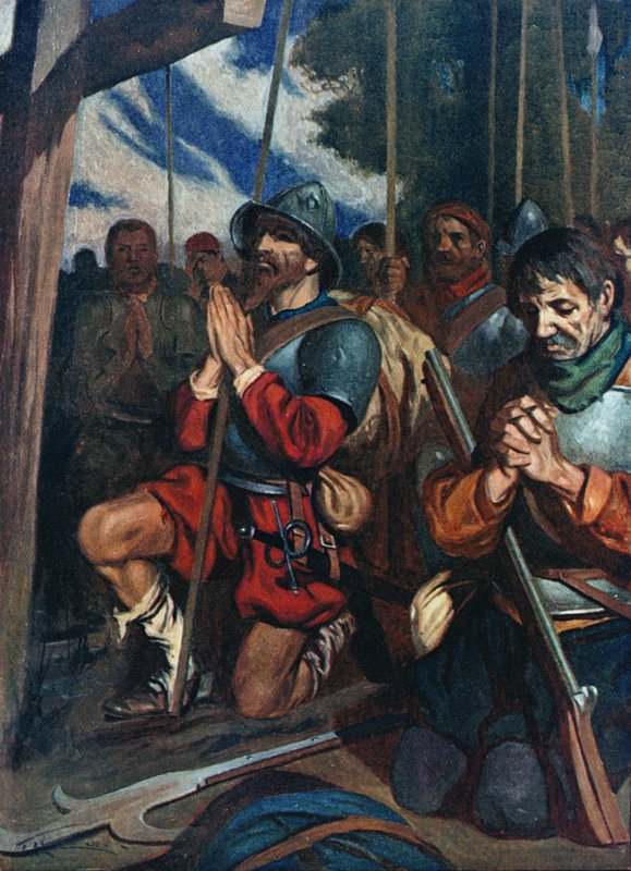 Cała armia uklękła w błocie i wyznała swoje grzechy autorstwa James Henry Robinson