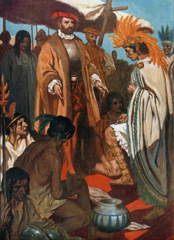 Będziesz się ze mną obchodził, Malintzin, tak jak to wymieniłeś. autorstwa James Henry Robinson