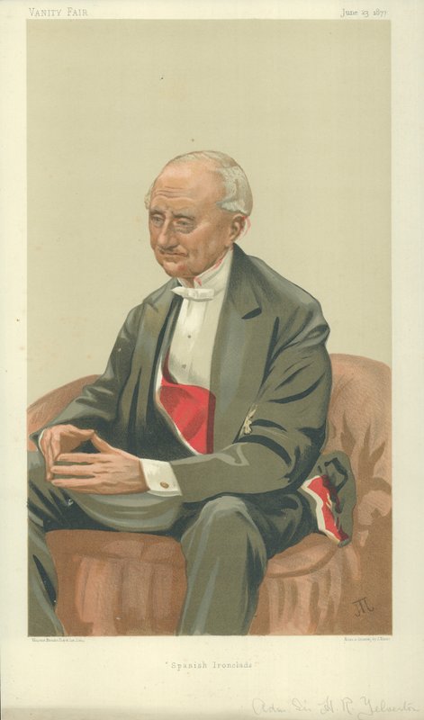 Admirał Sir Hastings Reginald Yelverton autorstwa James Jacques Joseph Tissot