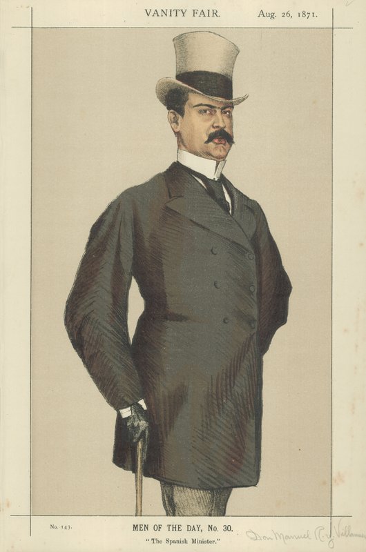 Don Manuel Rances y Villanueva (kolor lito) autorstwa James Jacques Joseph Tissot