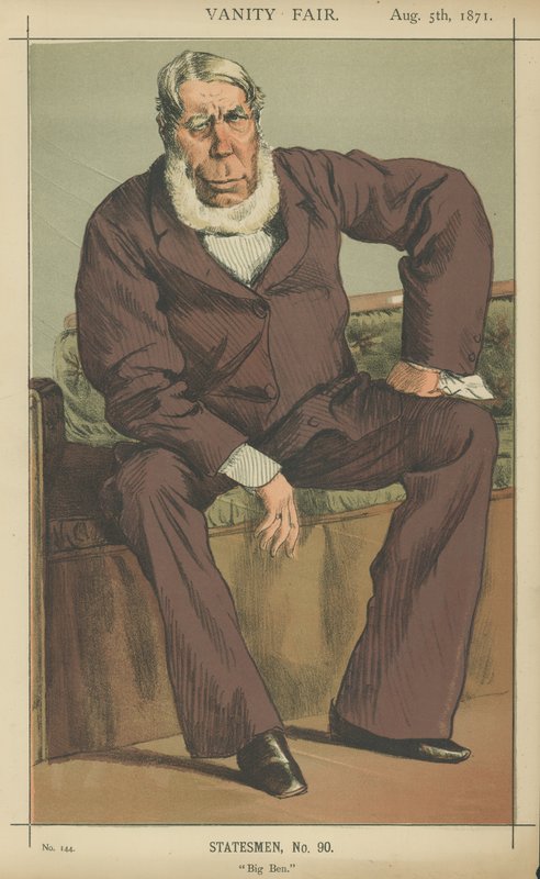 Pan George Bentinck (kolor lito) autorstwa James Jacques Joseph Tissot
