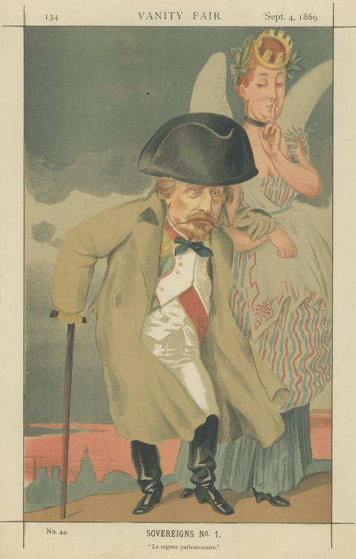 Napoleon III (kolor lito) autorstwa James Jacques Joseph Tissot