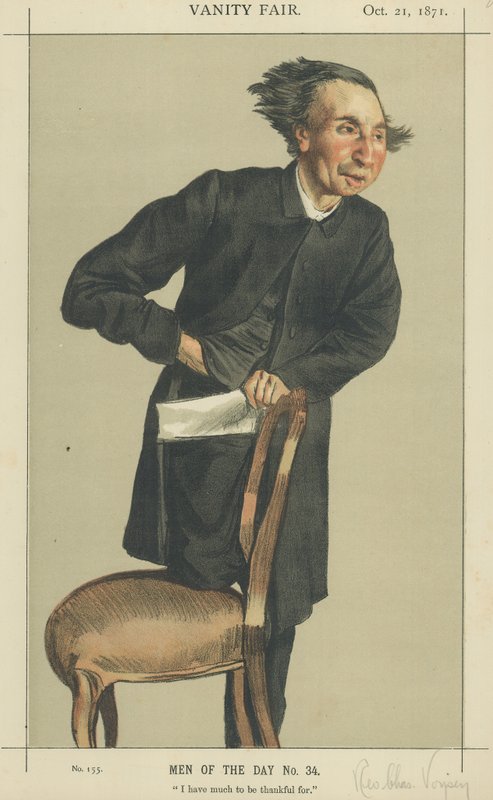 Wielebny Charles Voysey (kolor lito) autorstwa James Jacques Joseph Tissot