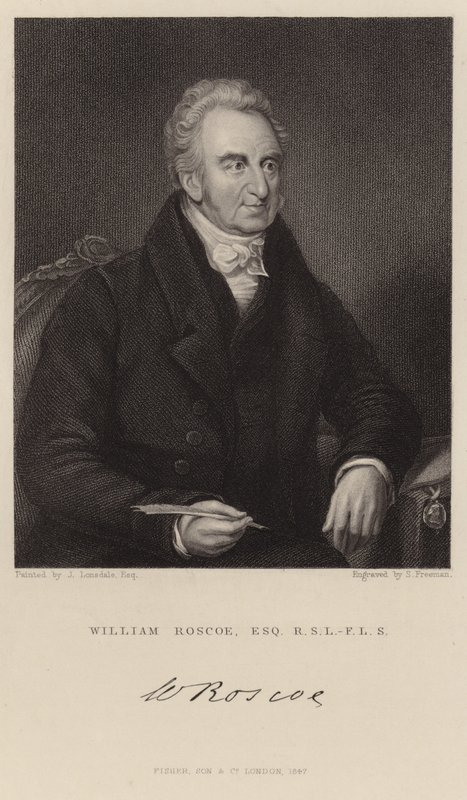 Portret Williama Roscoe autorstwa James Lonsdale