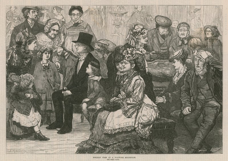 Madame Tussaud & Sons: Wakacje na wystawie figur woskowych (grawerowanie) autorstwa James Macbeth