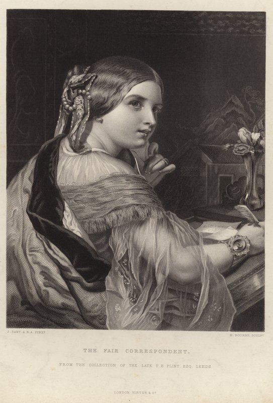 Korespondent targowy autorstwa James Sant