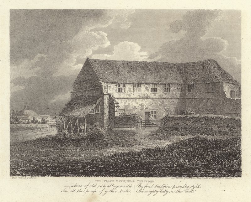 Robert Bloomfield, poeta: The Place Farm, niedaleko Thetford (rycina) autorstwa James Storer