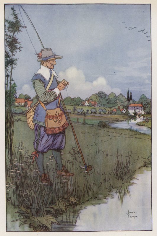 Ilustracja do The Compleat Angler autorstwa Izaaka Waltona autorstwa James Thorpe