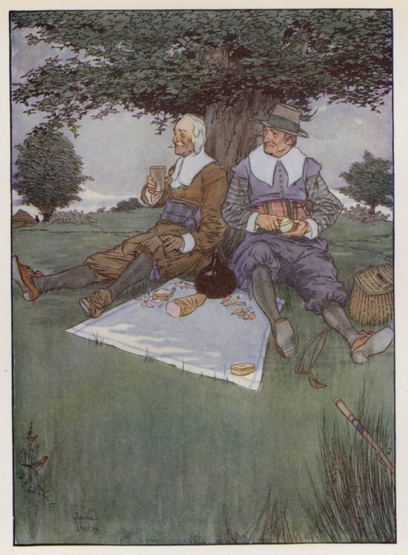 Ilustracja do The Compleat Angler autorstwa Izaaka Waltona autorstwa James Thorpe