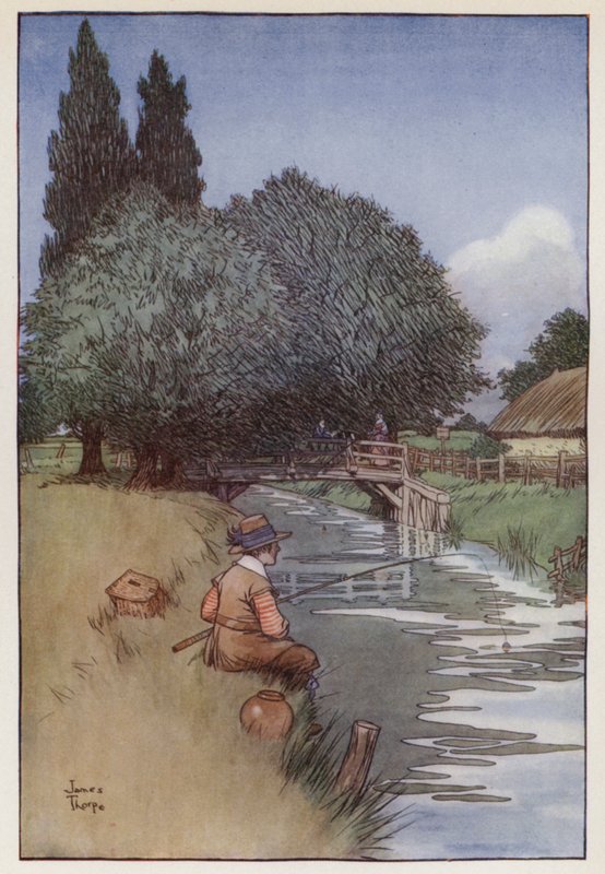 Ilustracja do The Compleat Angler autorstwa Izaaka Waltona autorstwa James Thorpe