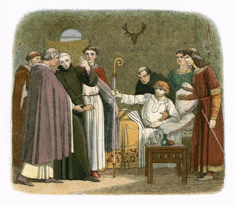 Anzelm został arcybiskupem Canterbury przez Wilhelma II autorstwa James William Edmund Doyle