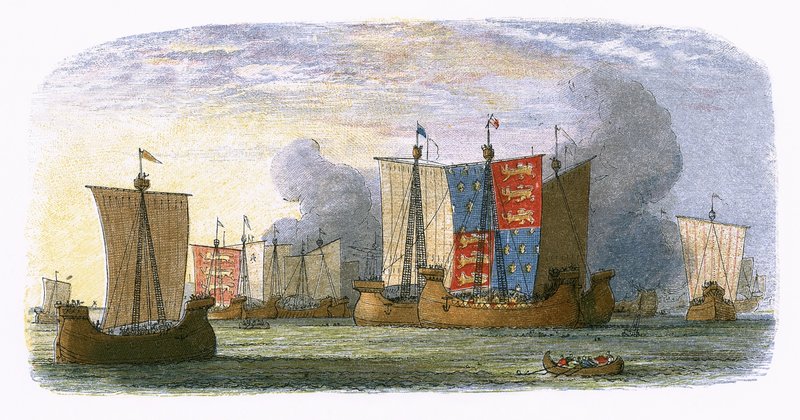 Bitwa pod Sluys autorstwa James William Edmund Doyle