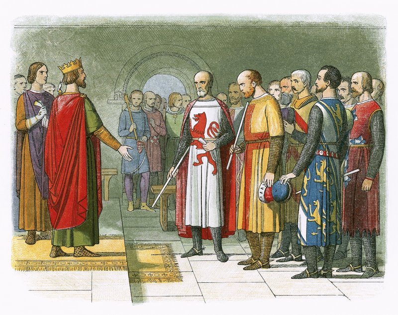 Król Henryk III i jego parlament autorstwa James William Edmund Doyle