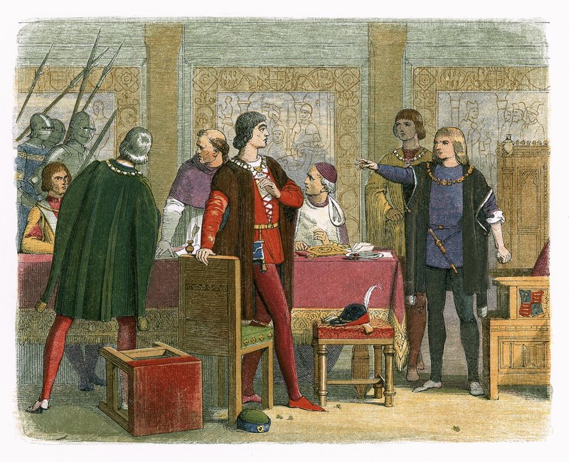 Richard nakazuje aresztowanie Hastings autorstwa James William Edmund Doyle