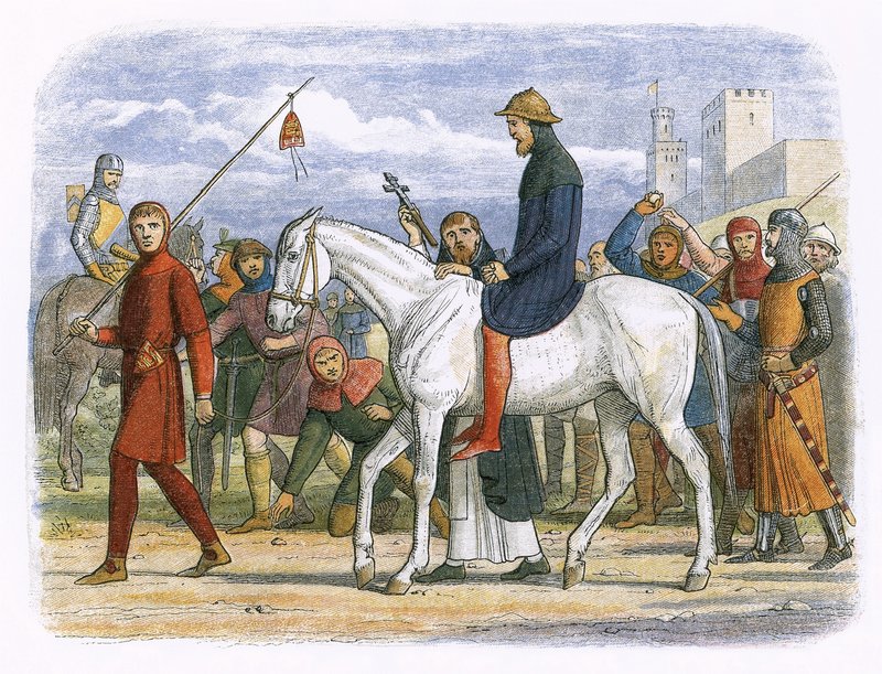 Thomas, hrabia Lancaster, prowadzony na egzekucję autorstwa James William Edmund Doyle