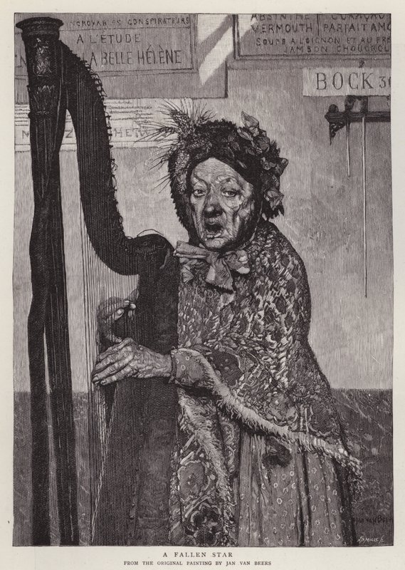 Spadająca gwiazda (litho) autorstwa Jan van Beers
