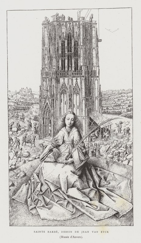 Św. Barbara, 1437 autorstwa Jan van Eyck