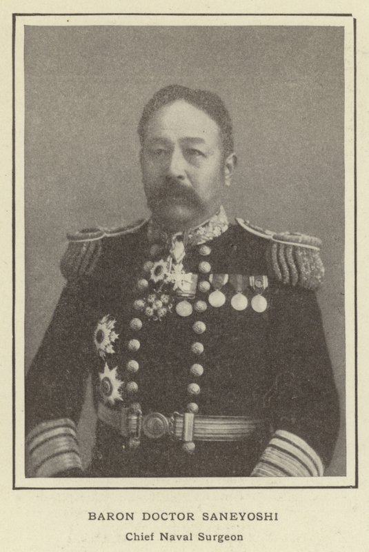 Baron Doktor Saneyoshi, Główny Chirurg Morski autorstwa Japanese Photographer